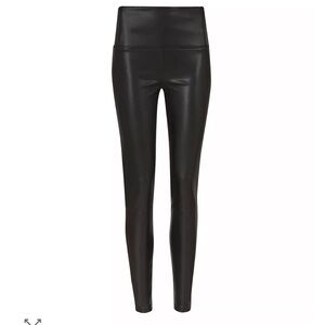 ALLSAINTS Cora Black Faux Leather Leggings Pants 2